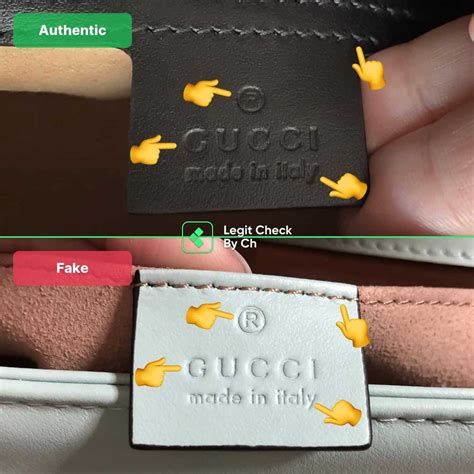 real gucci sign vs fake|gucci purses authenticity check.